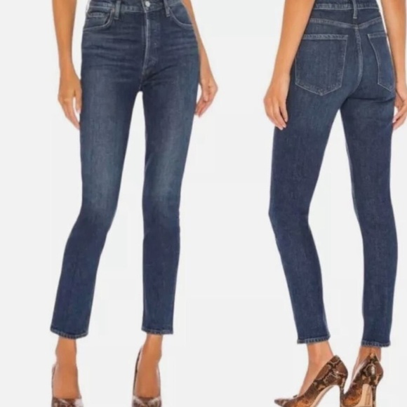 Agolde Nico High Rise Slim Fit Jeans Size 28 - Picture 1 of 12